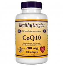 Коензим Q10, Kaneka Q10 (CoQ10), Healthy Origins, 200 мг, 60 капсул
