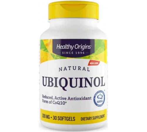 Убихинол для сердца Healthy Origins Ubiquinol CoQ10 100 мг 30 гел капс