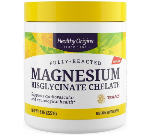 Магній хелат бісгліцинат Healthy Origins Magnesium 227 гр