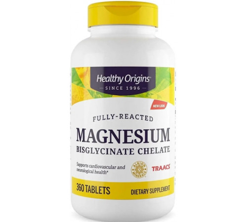 Магній бісгліцинат Healthy Origins Magnesium Bisglycinate Chelate 200 мг 360 таб