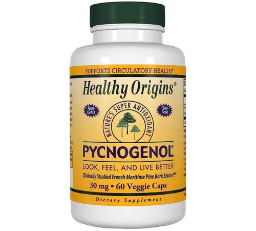 Пікногенол Екстракт сосни Healthy Origins Рycnogenol 30 мг 60 капсул