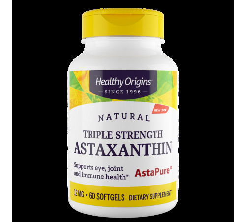 Астаксантин Healthy Origins Astaxanthin 60 гел капс