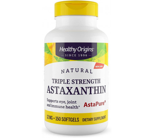 Астаксантин Healthy Origins Astaxanthin 150 гел капс