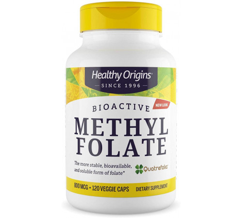 Метилфолат Фолат Healthy Origins Methyl Folate 120 капс