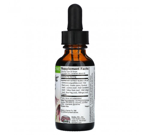 Детоксикація лімфи Herbs Etc.Lymphatonic 30 мл