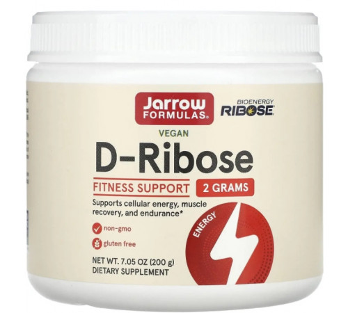 Д рибоза Jarrow Formulas  D-Ribose 200 г