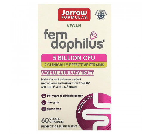 Дофілус (пробіотики) для жінок Jarrow Formulas Women's Fem Dophilus 60 капс