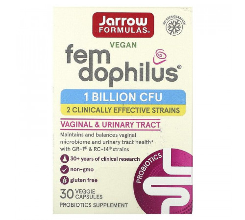 Пробіотики дофілус для жінок Jarrow Formulas Women's Fem Dophilus 1 млрд КОЕ 30 капс