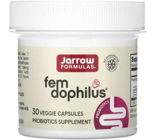 Пробіотики дофілус для жінок Jarrow Formulas Women's Fem Dophilus 1 млрд КОЕ 30 капс