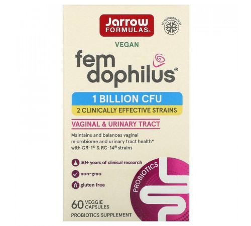 Дофілус для жінок (пробіотик) Jarrow Formulas Women's Fem Dophilus 60 капс