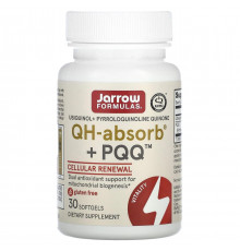 Убіхінол та піролохінолінхінон Jarrow Formulas Ubiquinol QH+ PQQ 30 капс