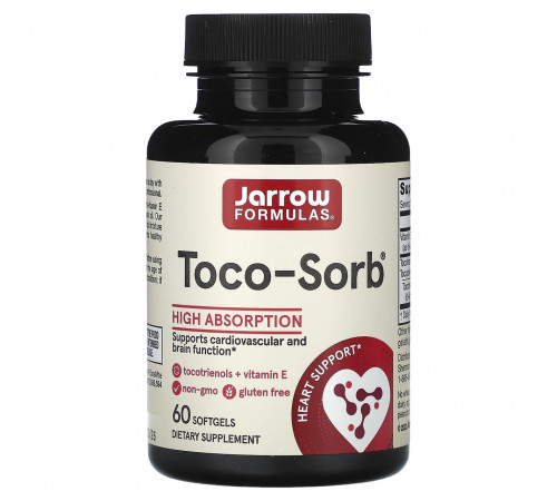 Витамин Е и токотринол Jarrow Formulas Tocotrienols and Vitamin E  60 капс