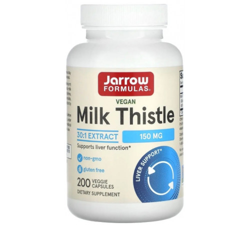 Розторопша (силімарин) Jarrow Formulas Milk Thistle 150 мг 200 вег капс