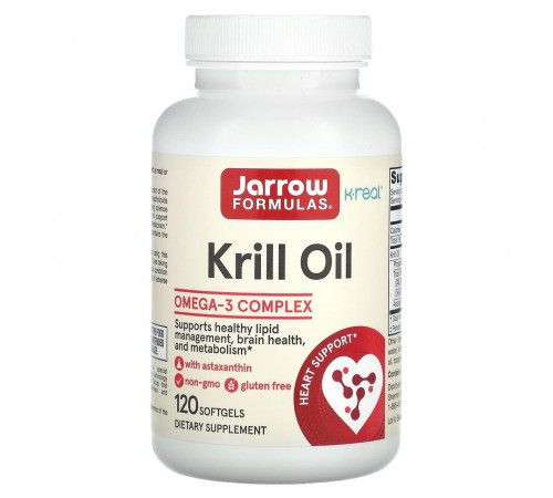 Олія криля Jarrow Formulas Krill Oil 120 гел капс