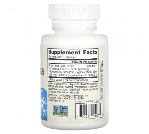 Екстракт зеленого чая Jarrow Formulas Green Tea 500 мг 100 капс