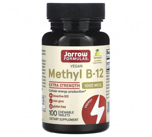 Вітамін В12 Jarrow Formulas Methyl B-12 100 жев таб смак лимона