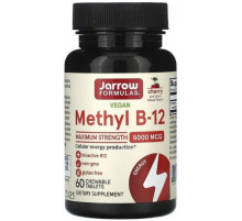 Витамин В12 Метилкобаламин Jarrow Formulas Methyl B-12 5000 мкг 60 леденцов Вишня