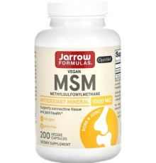 Метилсульфонілметан Jarrow Formulas MSM 1000 мг 200 вег капс