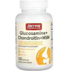Глюкозамін Хондроїтин і МСМ Jarrow Formulas Glucosamine + Chondroitin + MSM 120 капс
