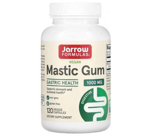 Смола мастикового дерева Jarrow Formulas Mastic Gum 500 мг 120 капс