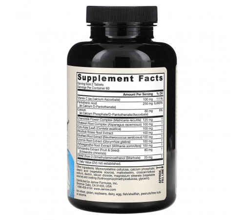 Підтримка наднирників (при стресі) Jarrow Formulas  Adrenal Optimizer 120 таб