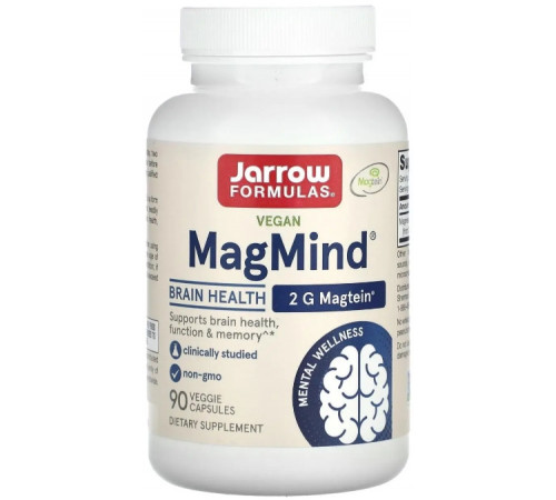 Магній треонат Jarrow Formulas MagMind 90 капс