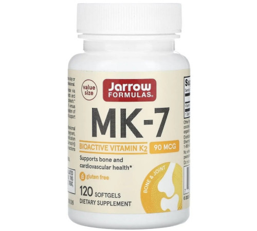 Вітамін К2 МК-7 Jarrow Formulas Vitamin K2 МК-7 90 мкг 120 капс