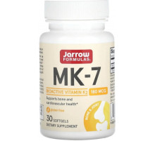 Вітамін MK-7 К2 Jarrow Formulas  Vitamin K2 180 мкг 30 капс