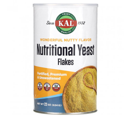 Дрожжи хлопьями KAL Yeast Flakes 624 г несладкие