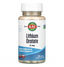 Літій KAL Lithium Orotate 60 капс