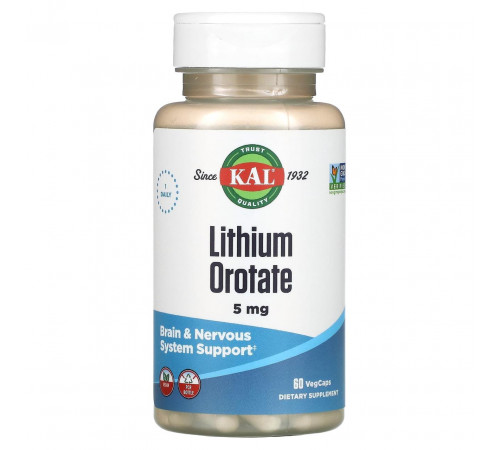 Літій KAL Lithium Orotate 60 капс