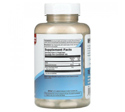 Магній гліцинат KAL Magnesium Glycinate 350 мг 160 вег капс