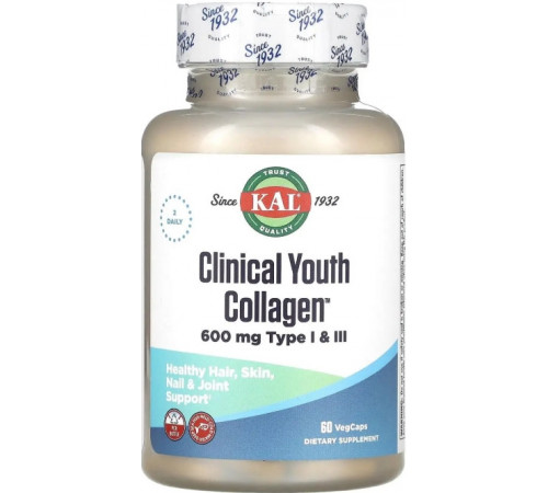 Колаген для суглобів та зв'язок KAL Youth Collagen 60 вег капс
