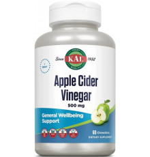 Яблучний оцет KAL Apple Cider Vinegar 500 мг 60 жев таб  яблуко