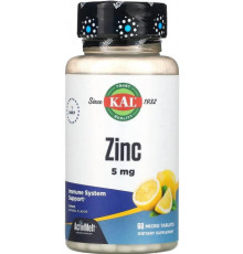 Цинк  KAL Zinc 5 мг 60 таб лимон