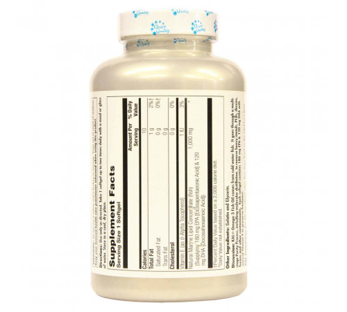 Омега-3 для сердця Kal Omega 3 Fish 180/120 1000 мг 60 гел капс