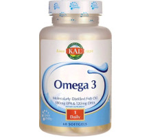 Омега-3 для сердца Kal Omega 3 Fish 180/120 1000 мг 60 гел капс