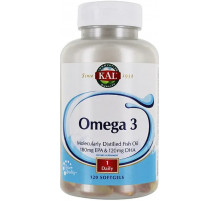Омега-3 Kal Omega 3 Fish 180/120 1000 мг 120 гел капс