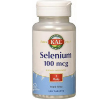 Селен KAL Selenium 100 таб без дріжджів