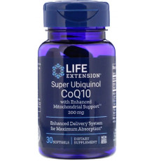 CoQ10 (убіхінол) Life Extension Ubiquinol CoQ10 200 мг 30 капс
