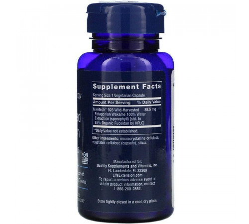 Фукоидан Life Extension Optimized Fucoidan 60 капс