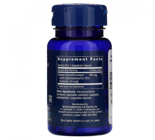 Форсколін Life Extension Forskolin10 мг 60 капс