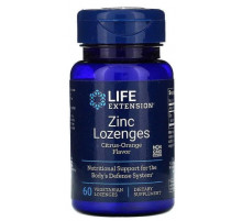 Цинк оксид Life Extension Zinc 60 леденцов цитрус-апельсин
