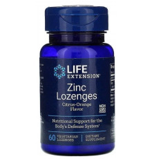 Цинк оксид Life Extension Zinc 60 леденцов цитрус-апельсин