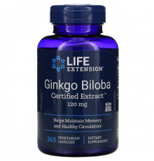 Гінкго білоба Life Extension Ginkgo Biloba 120 мг 365 капсул