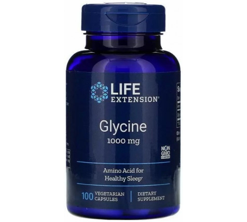 Гліцин Life Extension Glycine 1000 мг 100 капсул