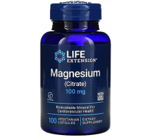 Магний цитрат Life Extension Magnesium Citrate 100 мг 100 вег капсул