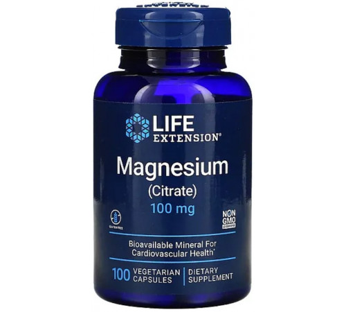 Магній цитрат Life Extension Magnesium Citrate 100 мг 100 вег капсул