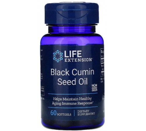 Масло черного тмина Life Extension Black Cumin 60 капс