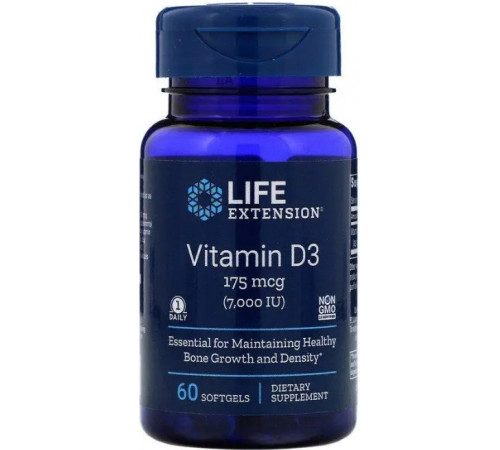 Вітамін Д3 Life Extension Vitamin D3 7000 МЕ 60 капс